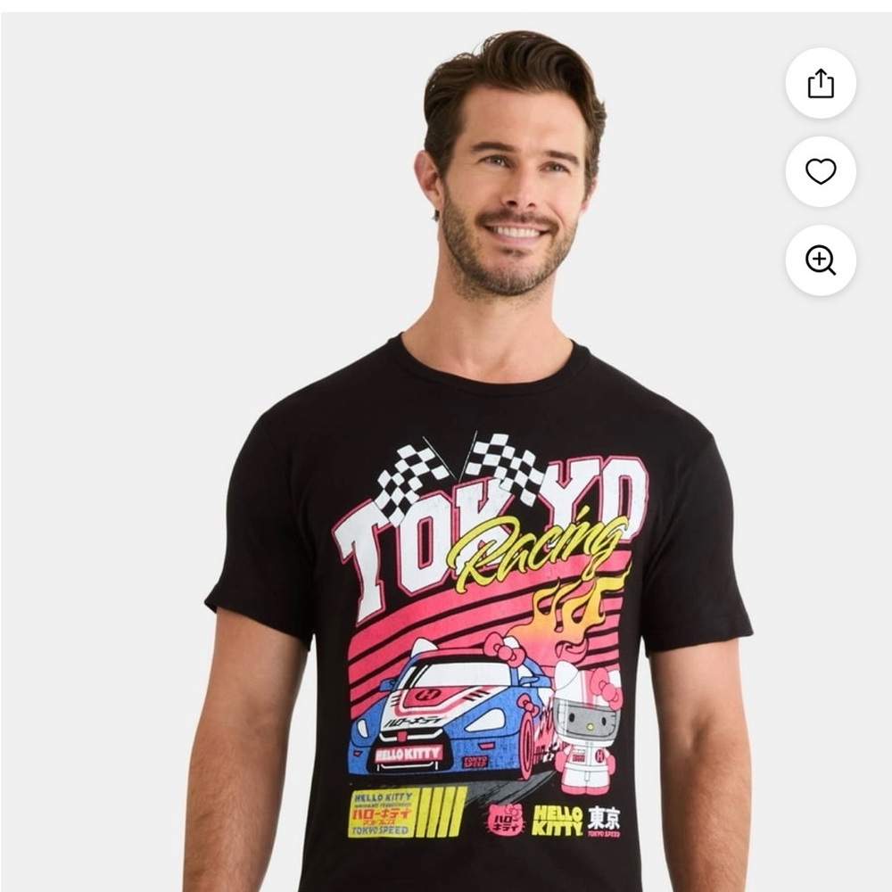 Men’s Hello Kitty Tokyo Racing Graphic Tee - Picture 3 of 3